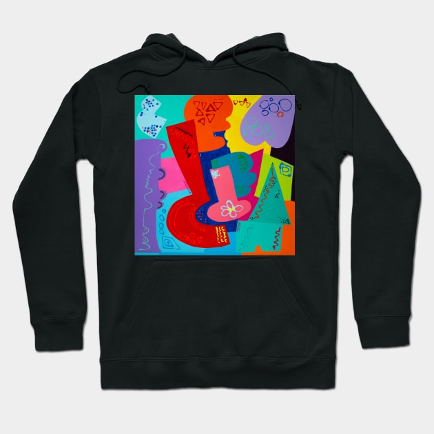 Colors in Any Shape or Form - My Original Art Hoodie by MikeMargolisArt